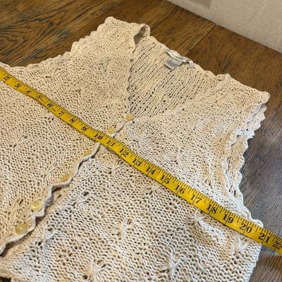 Vintage Ballinger Gold Knit Silk Vest – Size S - Picture 3 of 8